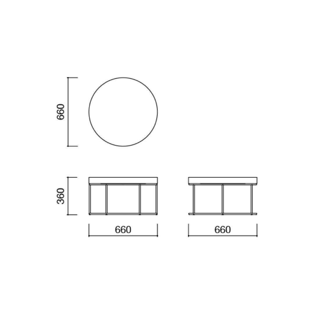 ローテーブル　DIVANCO LOW TABLE OAK