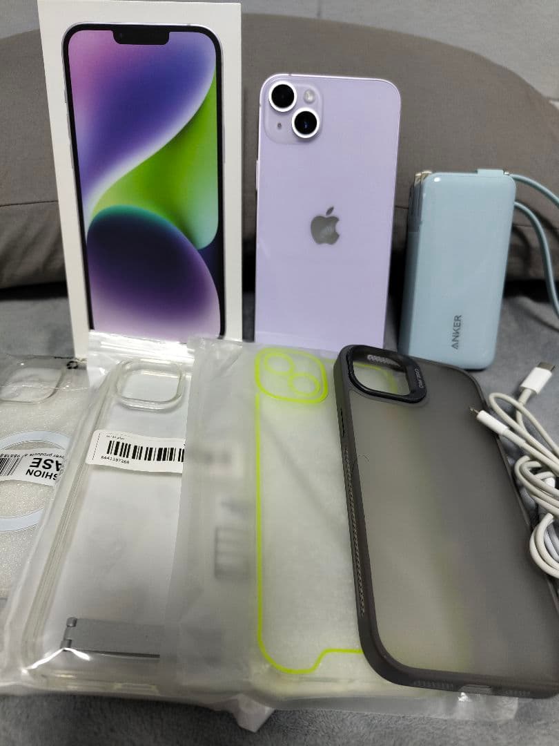 美品！おまけ多数 香港版 デュアルSIM Apple iPhone14Plus