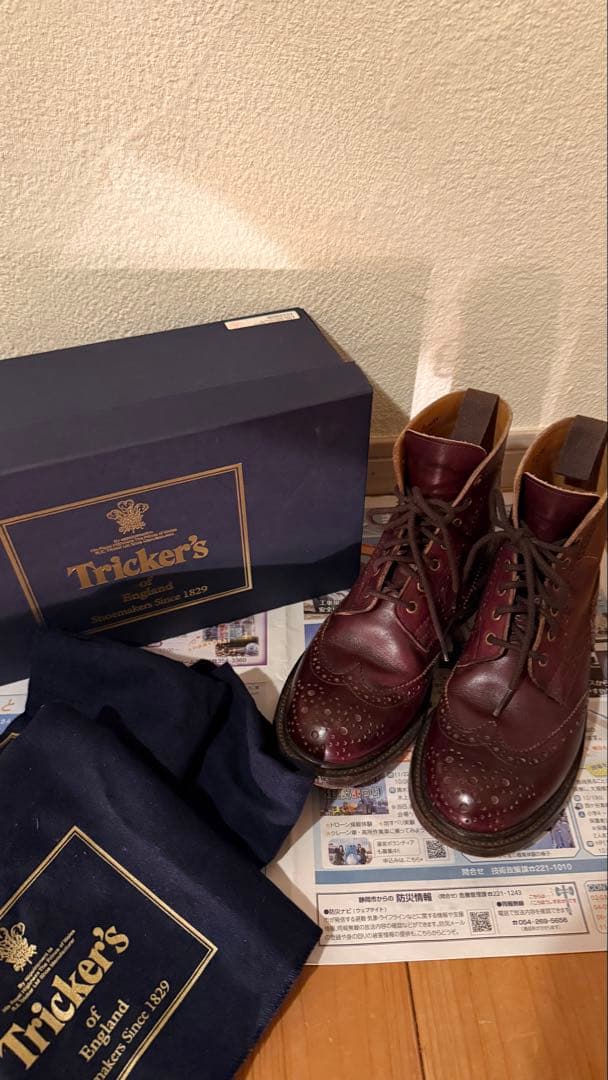 ま*こ様 Trickers L5411 Burnished Brogueブーツ