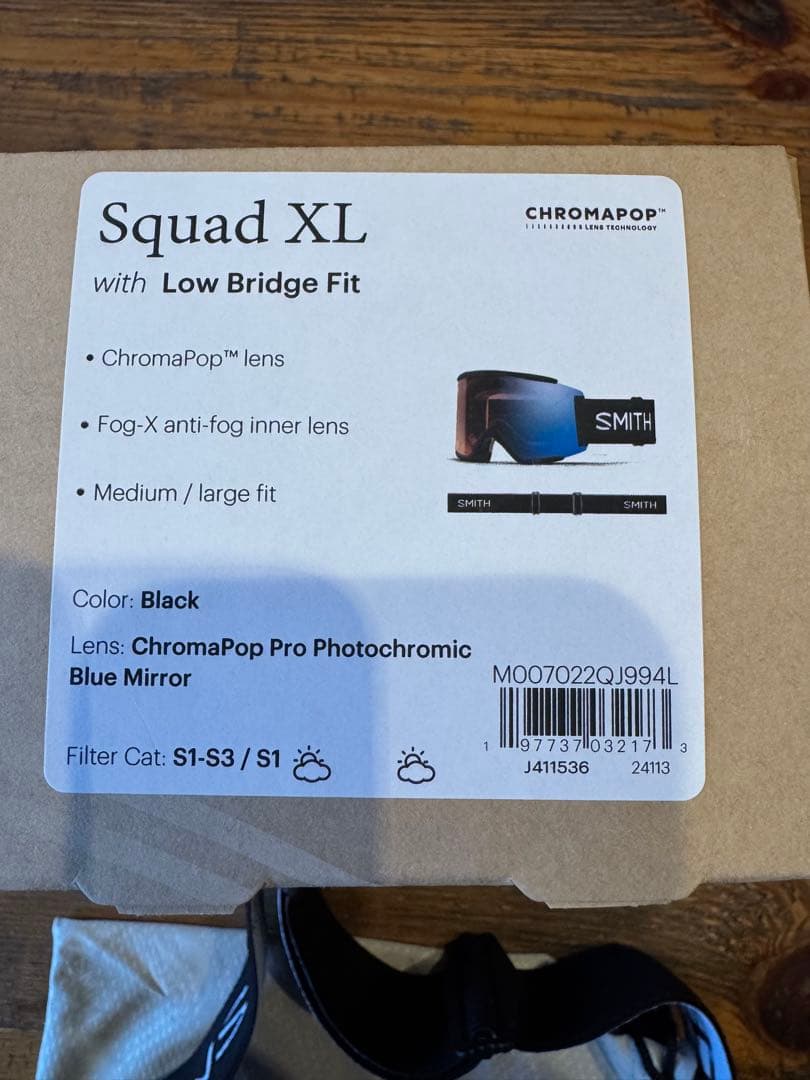 SMITH Squad XL ゴーグル 調光レンズ　ゴーグルケース➕レンズカバー