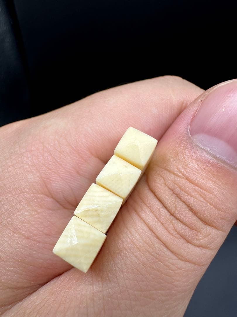 天然材質 牙雕箸　はし　彫刻　骨董古美術