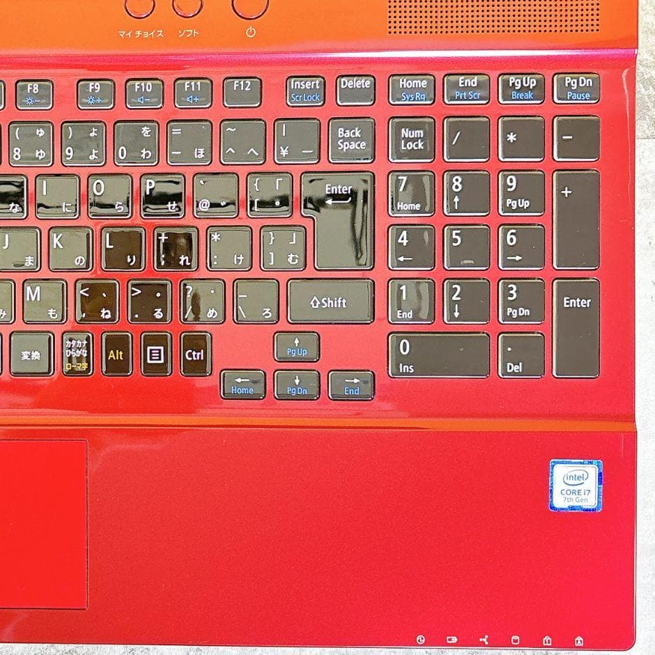 きれいな赤❣ⅰ7✨新品SSD512GB✨ブルーレイ フルHD Win11カメラ付