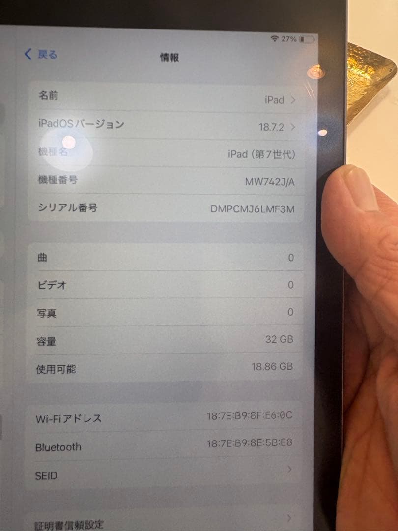 Apple iPad (第7世代) MW6A2J/A