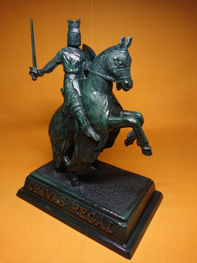 ビンテージ　騎士　馬　人形　金属　置物　インテリア　工芸品　美術品　A2551