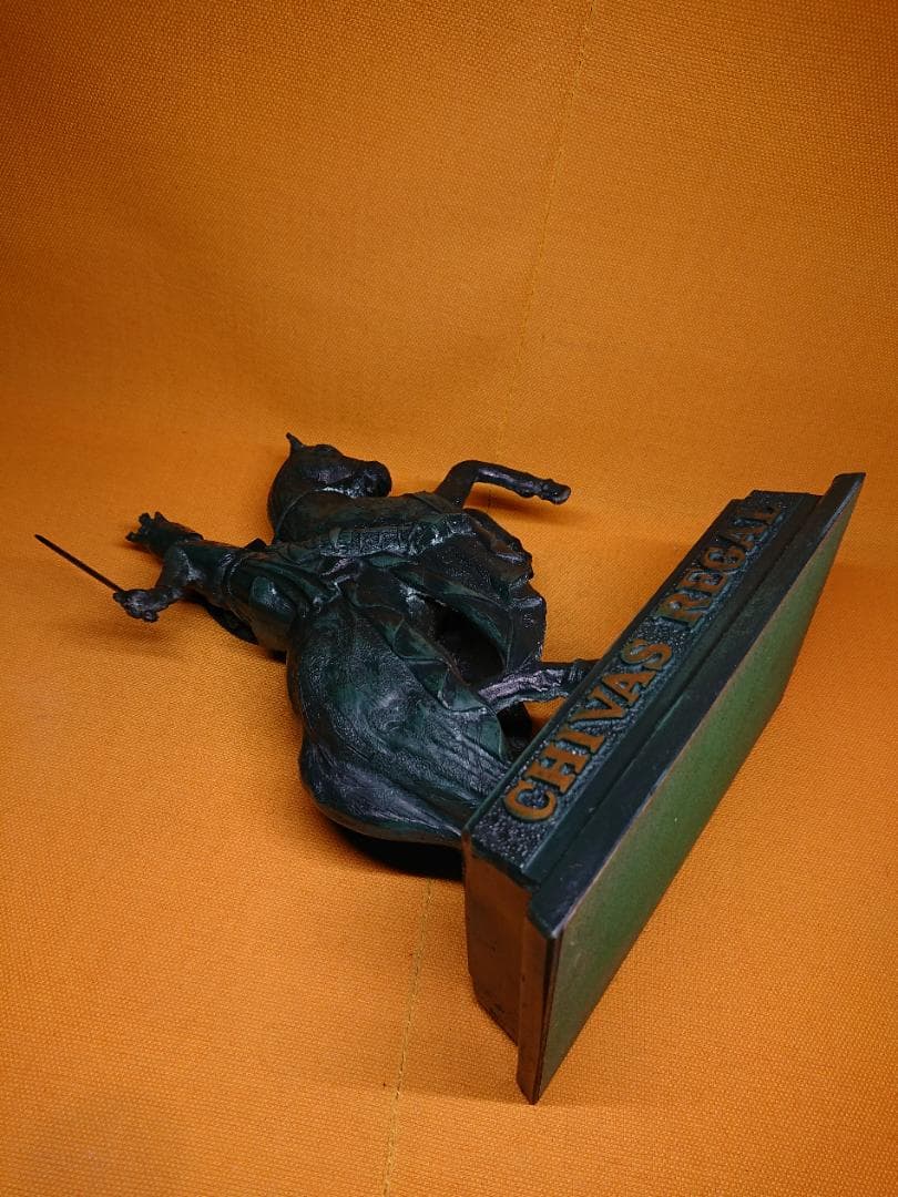 ビンテージ　騎士　馬　人形　金属　置物　インテリア　工芸品　美術品　A2551
