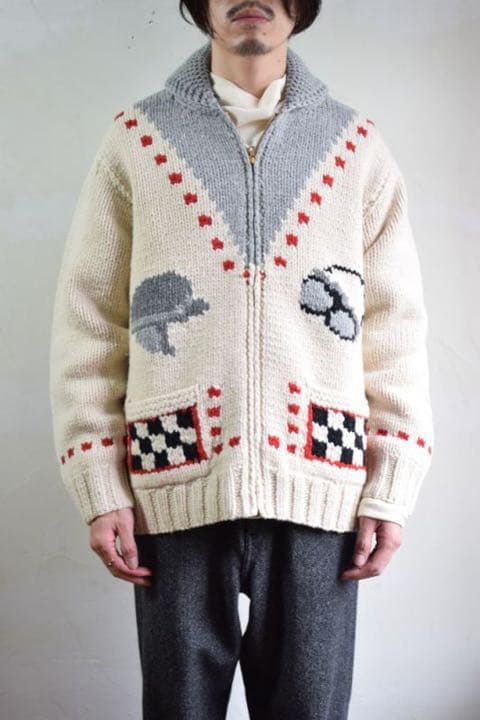 k*u様 UNUSED cowichan sweater カウチンセーター　アン