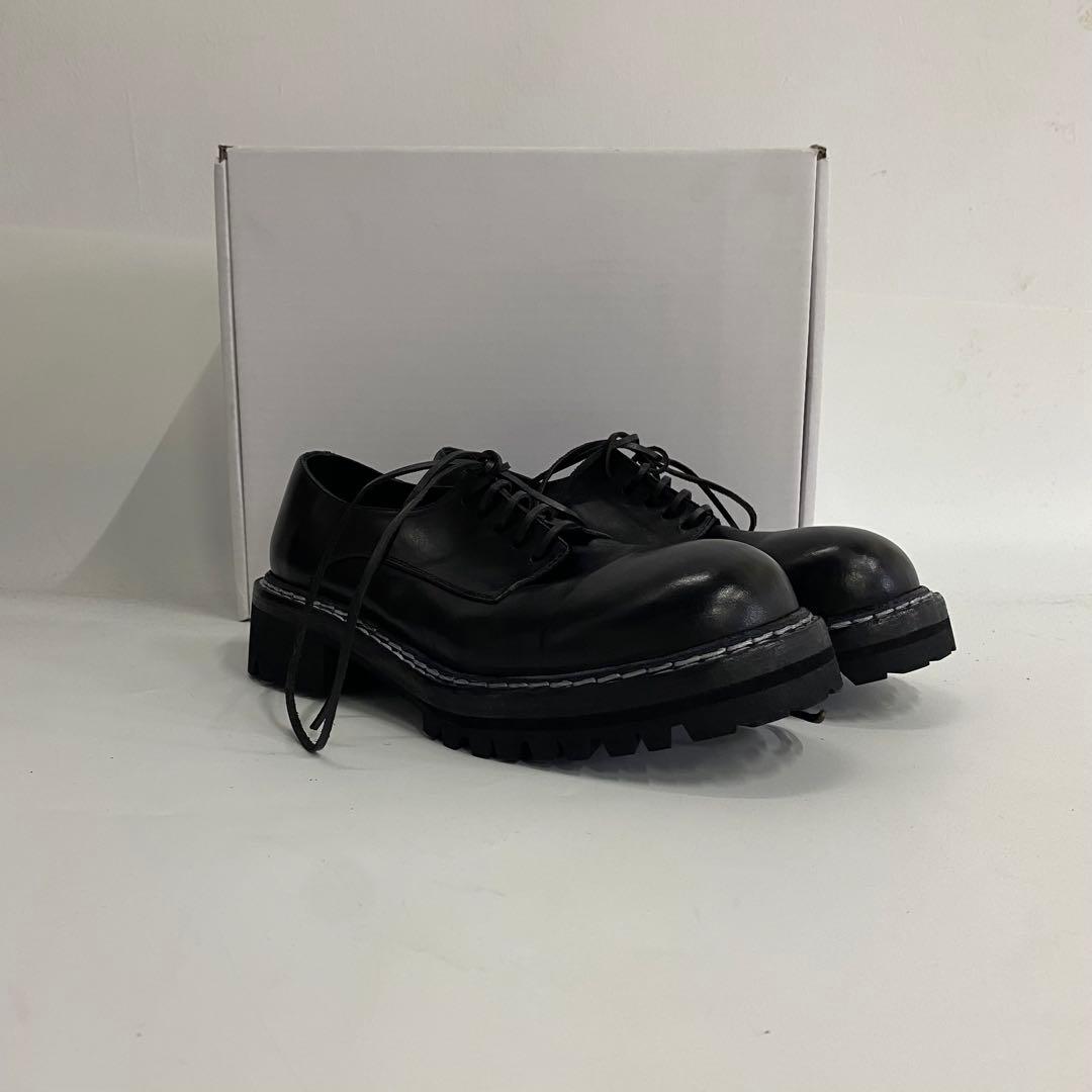 Guidi 黒 レースアップシューズ 42サイズ