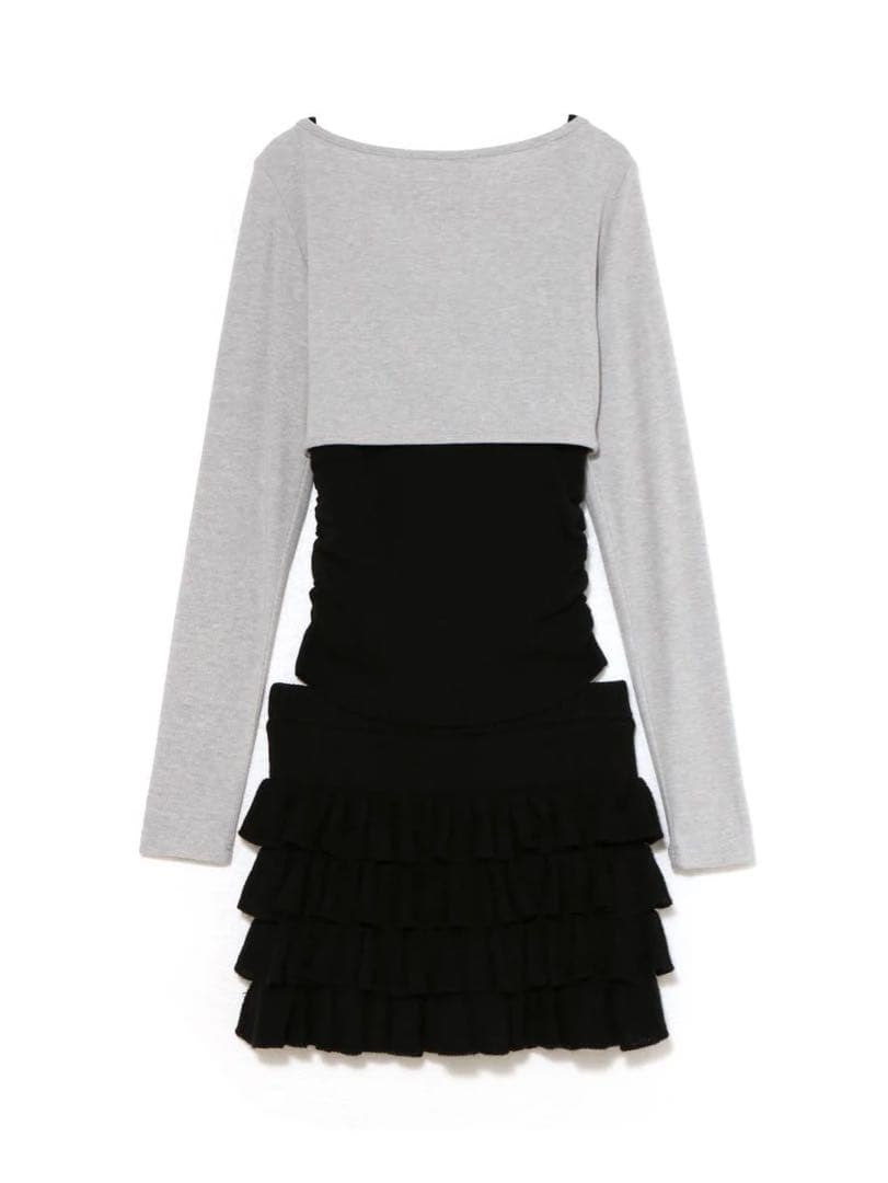 ワンピース andmary Candice frill set up BLK black