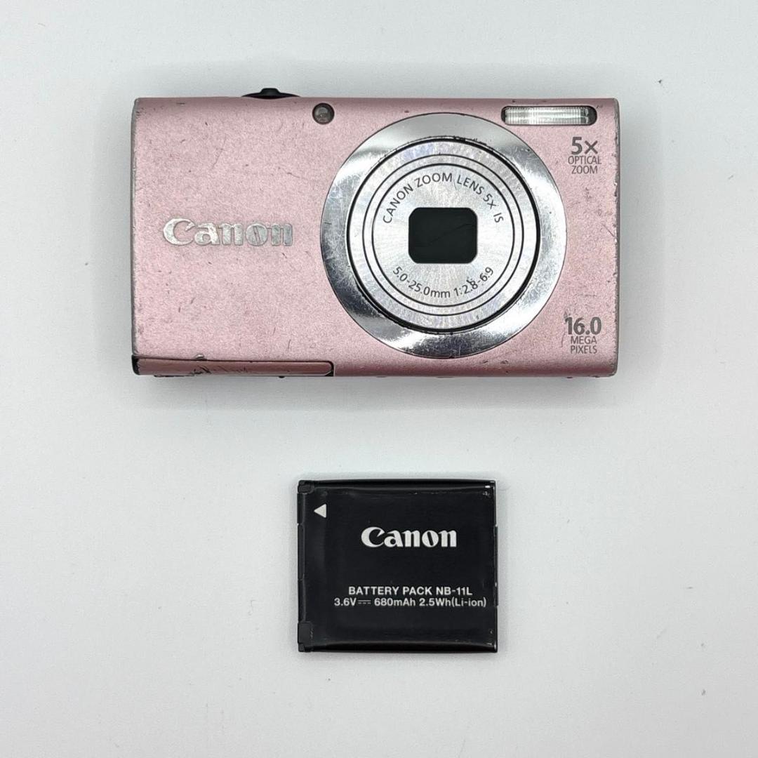 Canon PowerShot A2400 IS ピンク　PC1731　デジカメ