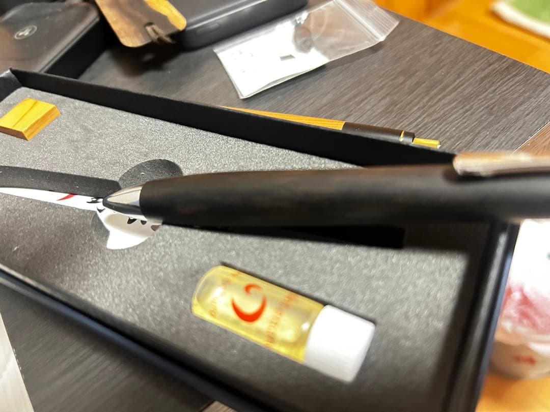 【最終値下げ！！】 工房楔　黒柿孔雀杢　ルーチェペン