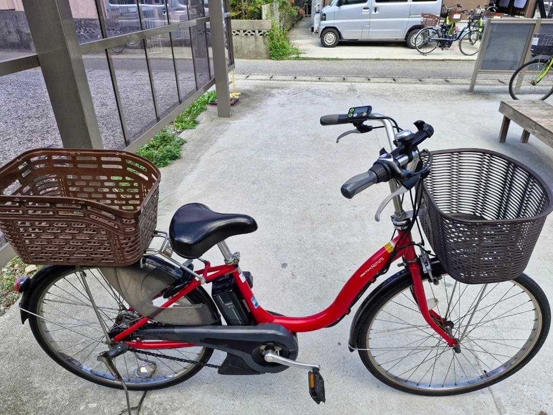 お値下げ！ヤマハ 電動アシスト自転車 赤 pass natura