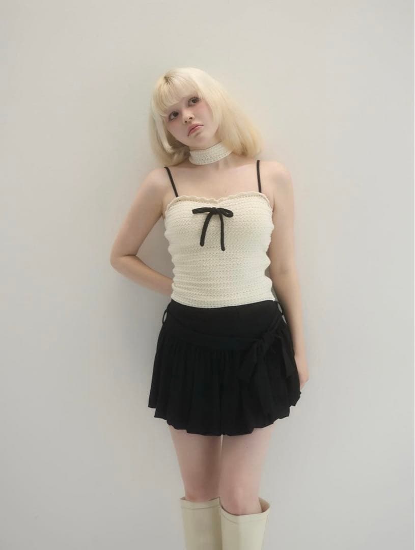 Sui ribbon tops ivory andmary アンドマリー