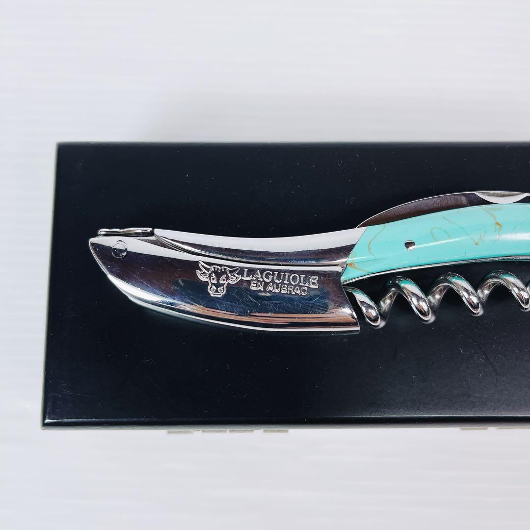美品 LAGUIOLE ラギオール　アン　オブラック　ターコイズ　ソムリエナイフ