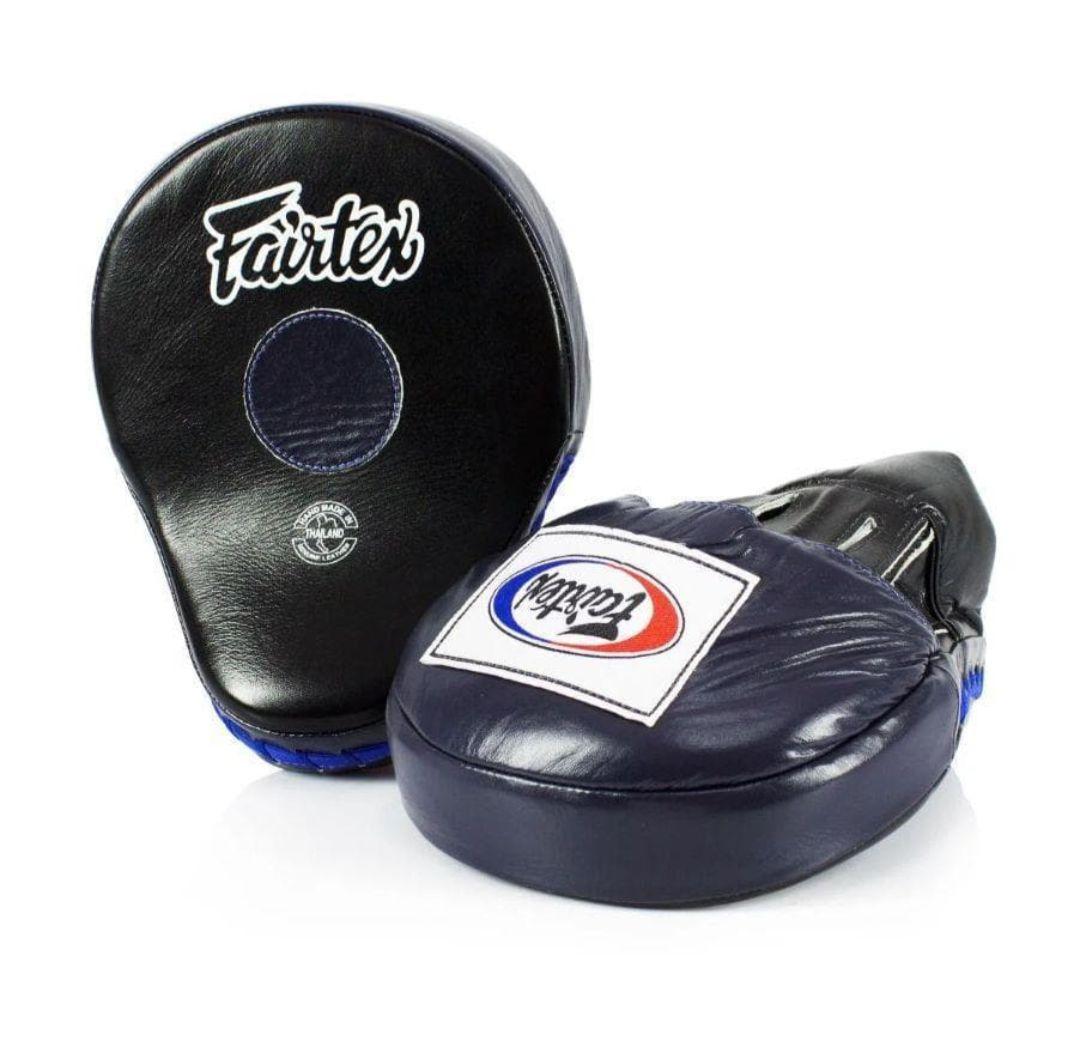 ラスイチ！新品　Fairtexパンチングミット(2個1組) FMV9　黒×青