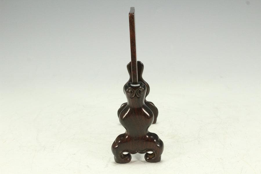 中国美術 葡萄木 硯屏 文房四宝(K-A749)