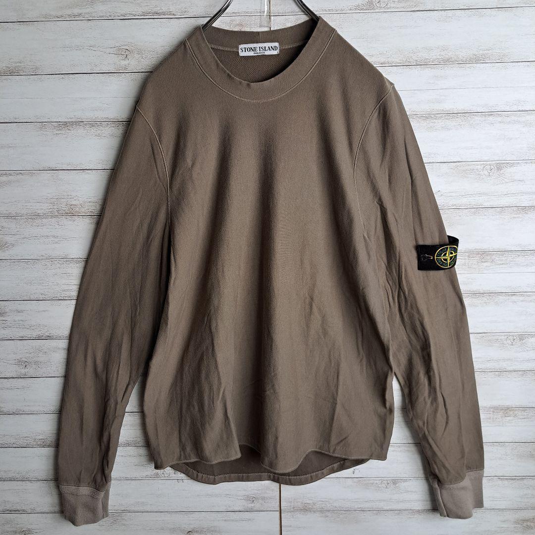 【入手困難】ストーンアイランド ロングTシャツ ロゴ スウェット ワッペン 勲章