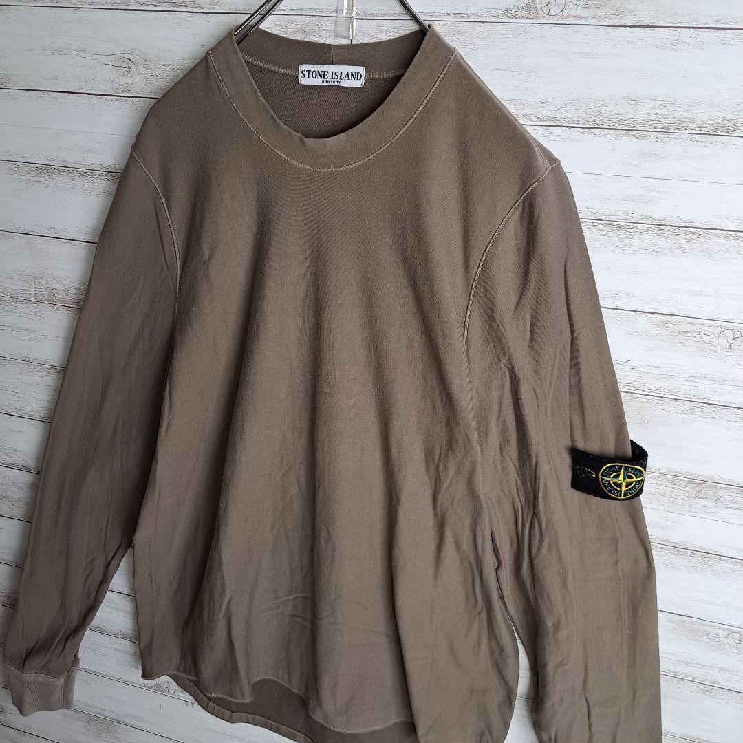 【入手困難】ストーンアイランド ロングTシャツ ロゴ スウェット ワッペン 勲章