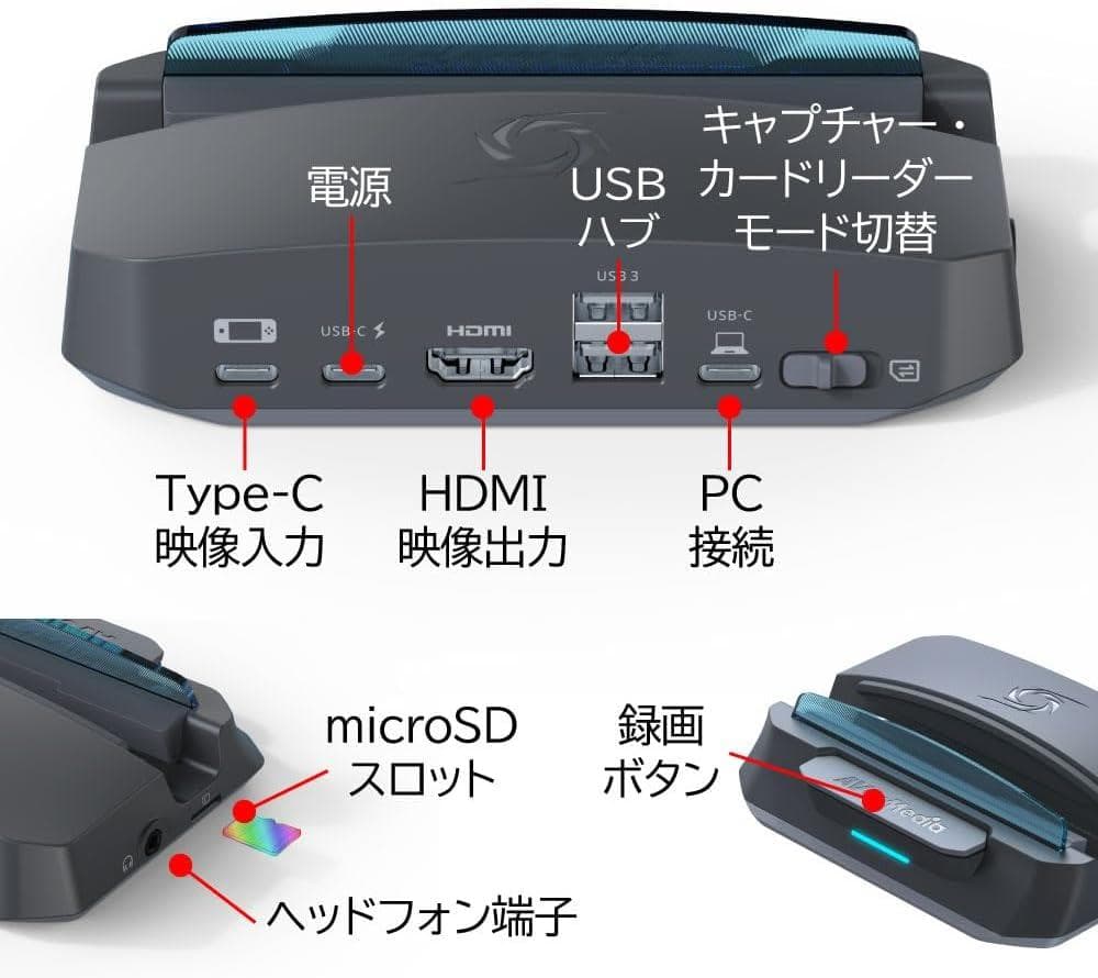 AVerMedia GC515 PC不要 ポータブルビデオキャプチャーボックス