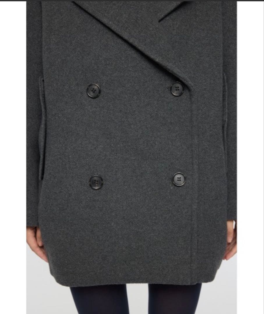 moussy DOUBLE BREASTED MID コート　チャコール　1