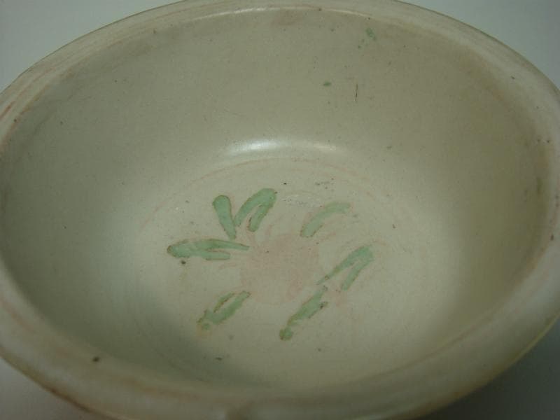 鉢■古い宋胡録 赤絵鉢 すんころく 花唐草 時代物 桐箱 茶碗 酒盃 骨董品■