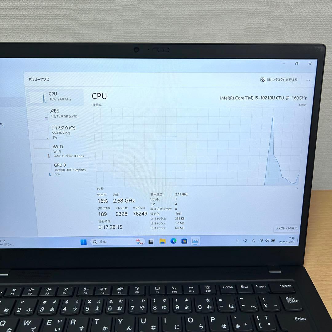 Lenovo X1 Carbon Gen8 16GB 14型 FHD i5