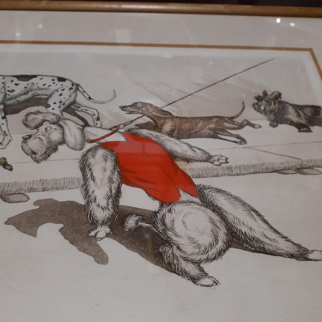 セール‼️ボリスオクライン、犬の絵　緻密な描写‼️手書き‼️