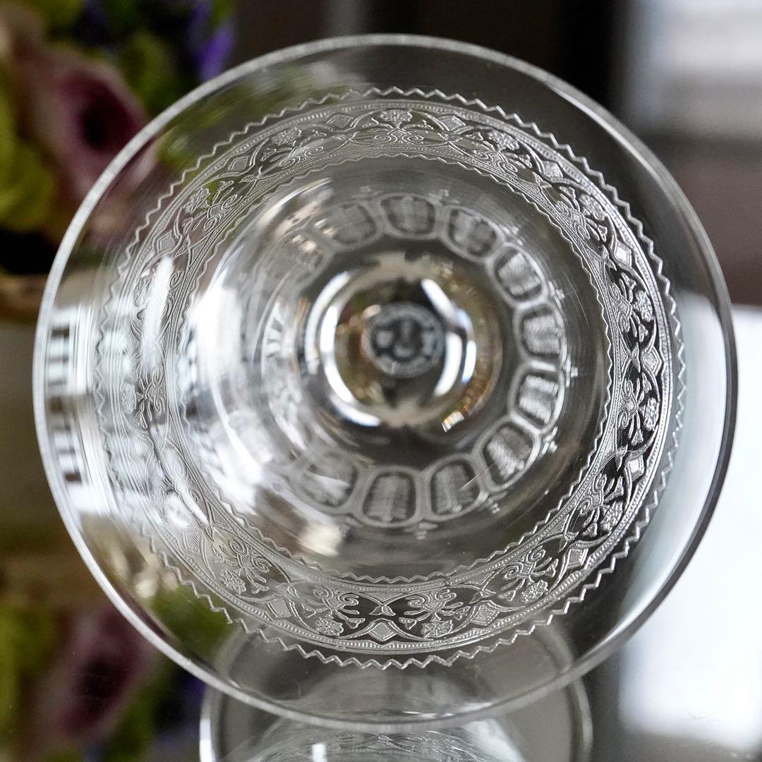 極希少オールドバカラ セギュール｜花文を纏う1脚 ワイングラス BACCARAT