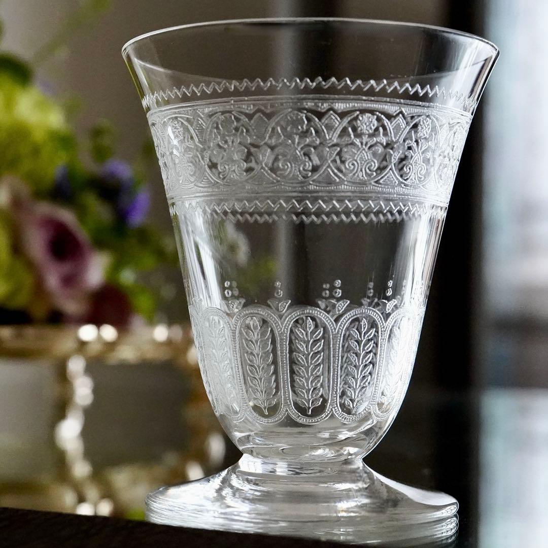 極希少オールドバカラ セギュール｜花文を纏う1脚 ワイングラス BACCARAT