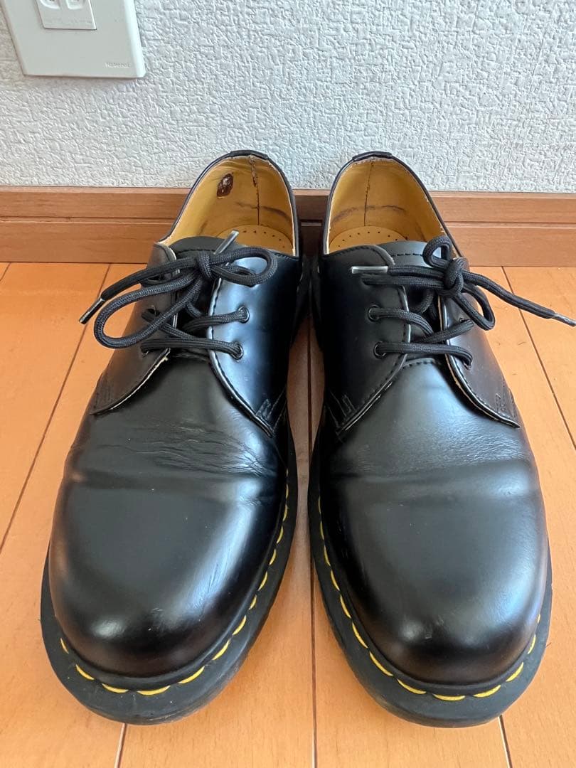 ドクターマーチン　 厚底ブラックレザーシューズ