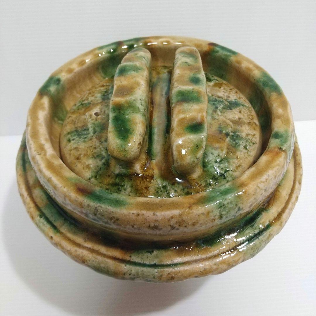 一志郎窯 三彩 土鍋 御飯鍋 中川一志郎