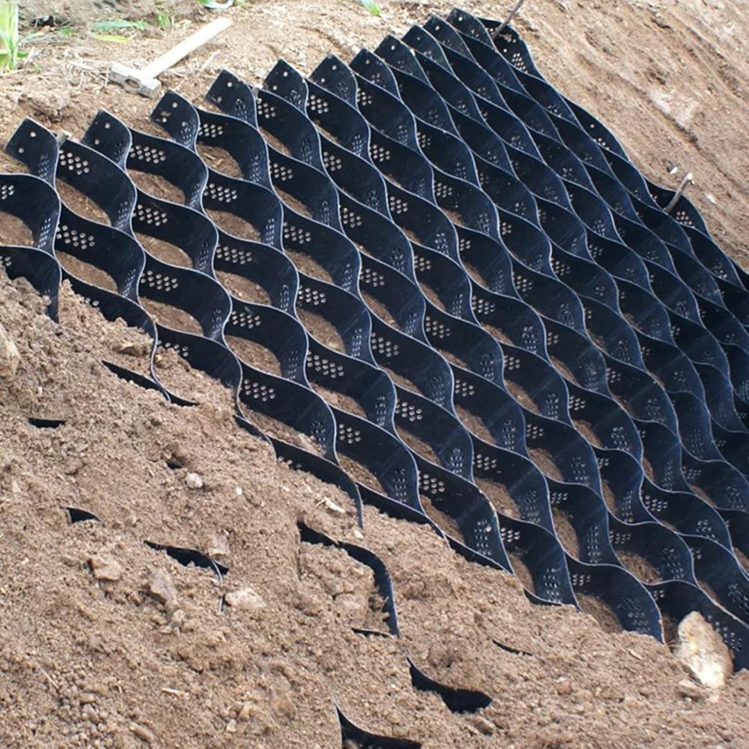 【開封・未使用】 砂利 保護材 ２m × 10m 砂利式マット 高さ5cm 庭園