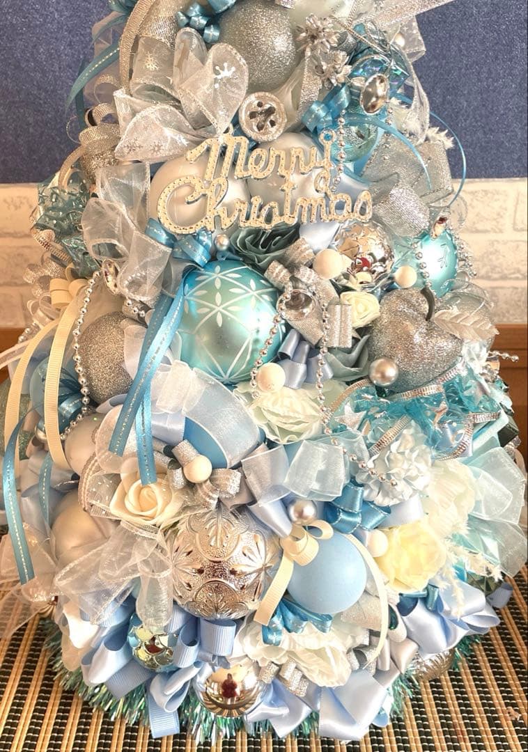 青と白のクリスマスツリー❣️Ｓtitch_luv❣️