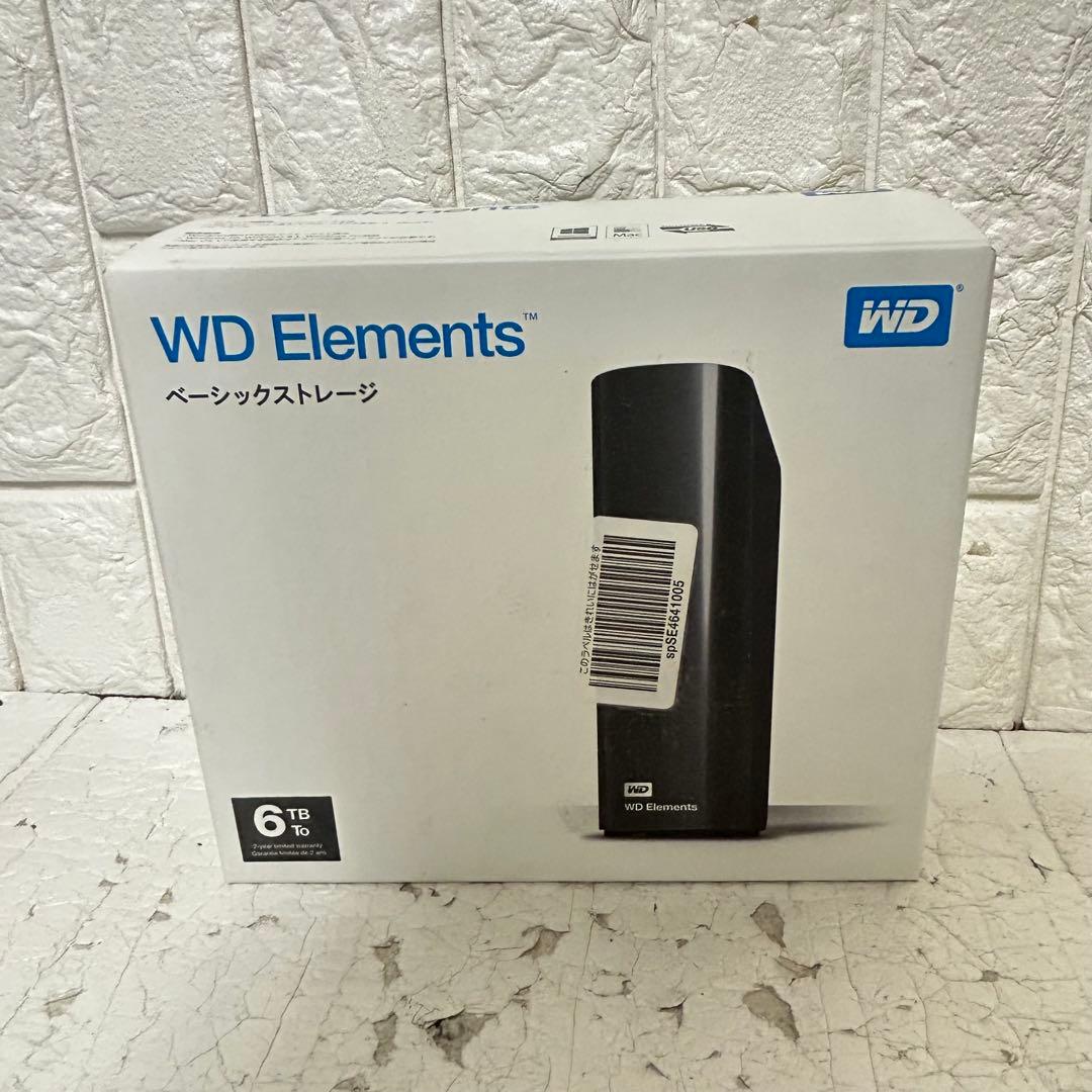 【6TB】ウエスタンデジタル Elements 外付けHDD 6TB