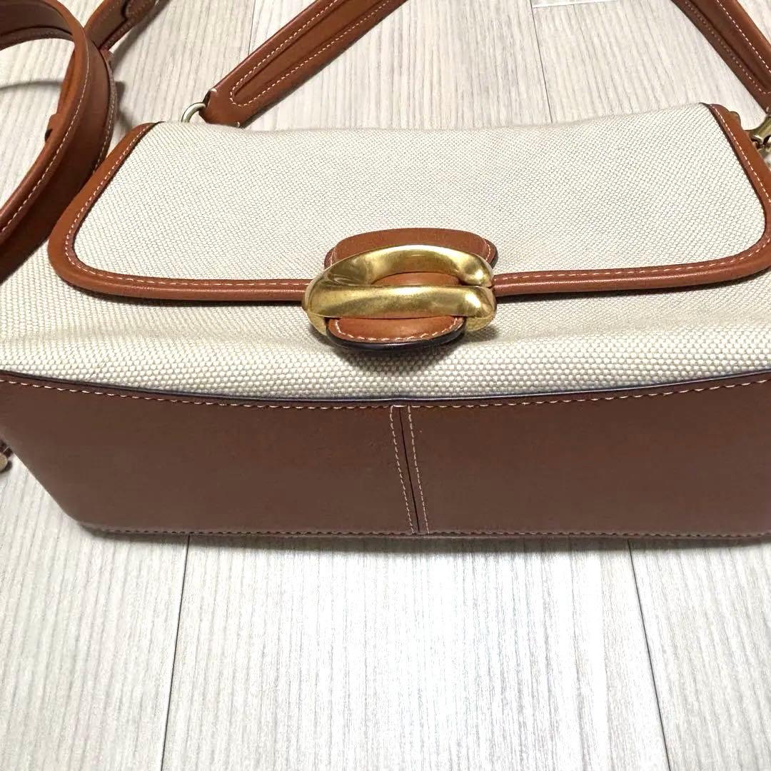 coach ソフト　タビー　ショルダー　キャンバス　ハンドバッグ　2way