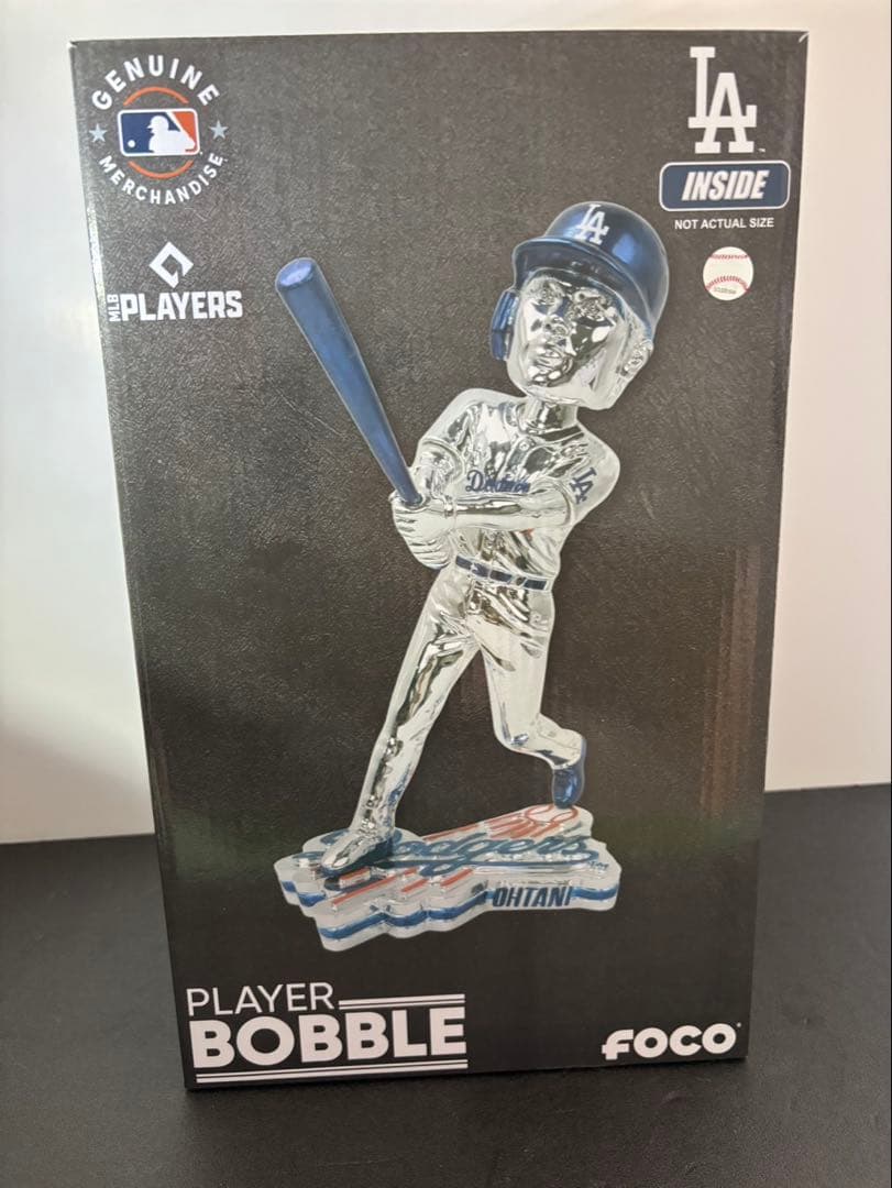 【大谷翔平】特大(12インチ)シルバーメタル調ボブルヘッド ！新品、225個限定