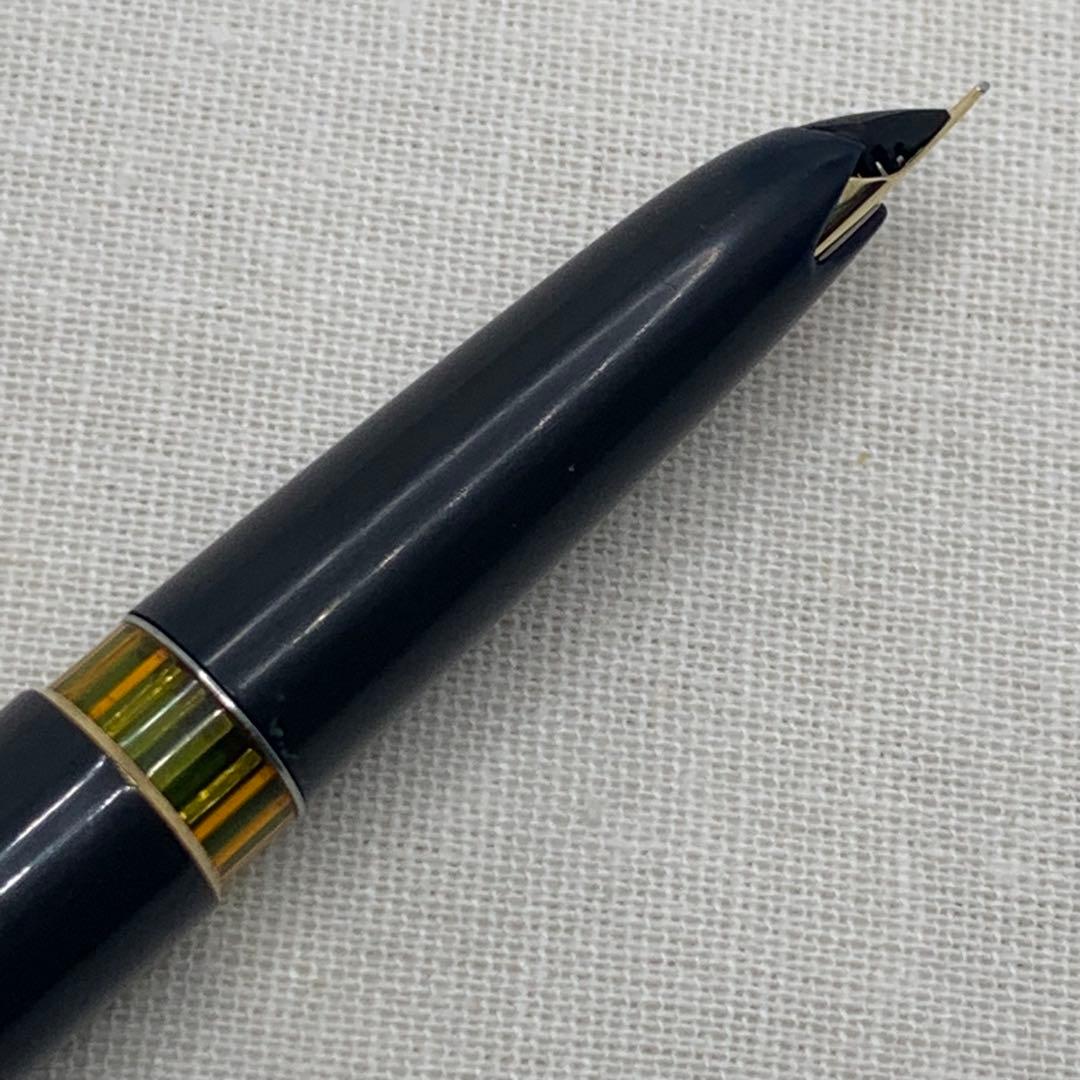 【希少良品】モンブラン no.12 グレー軸　18C EF 万年筆