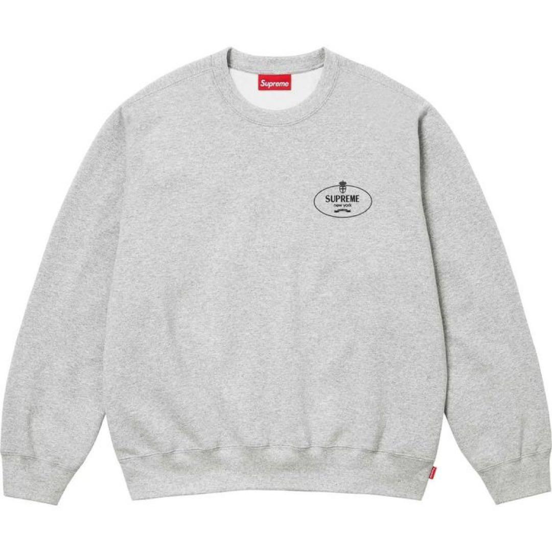 トップス Supreme Crest Crewneck \"Heather Grey\"