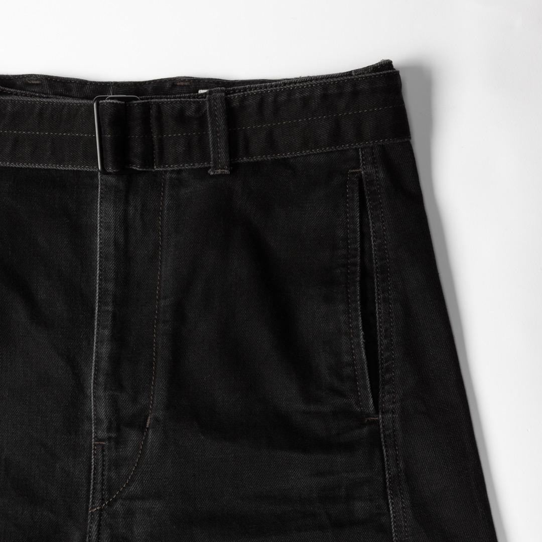 パンツ LEMAIRE TWISTED BELTED PANTS BLACK sizeS