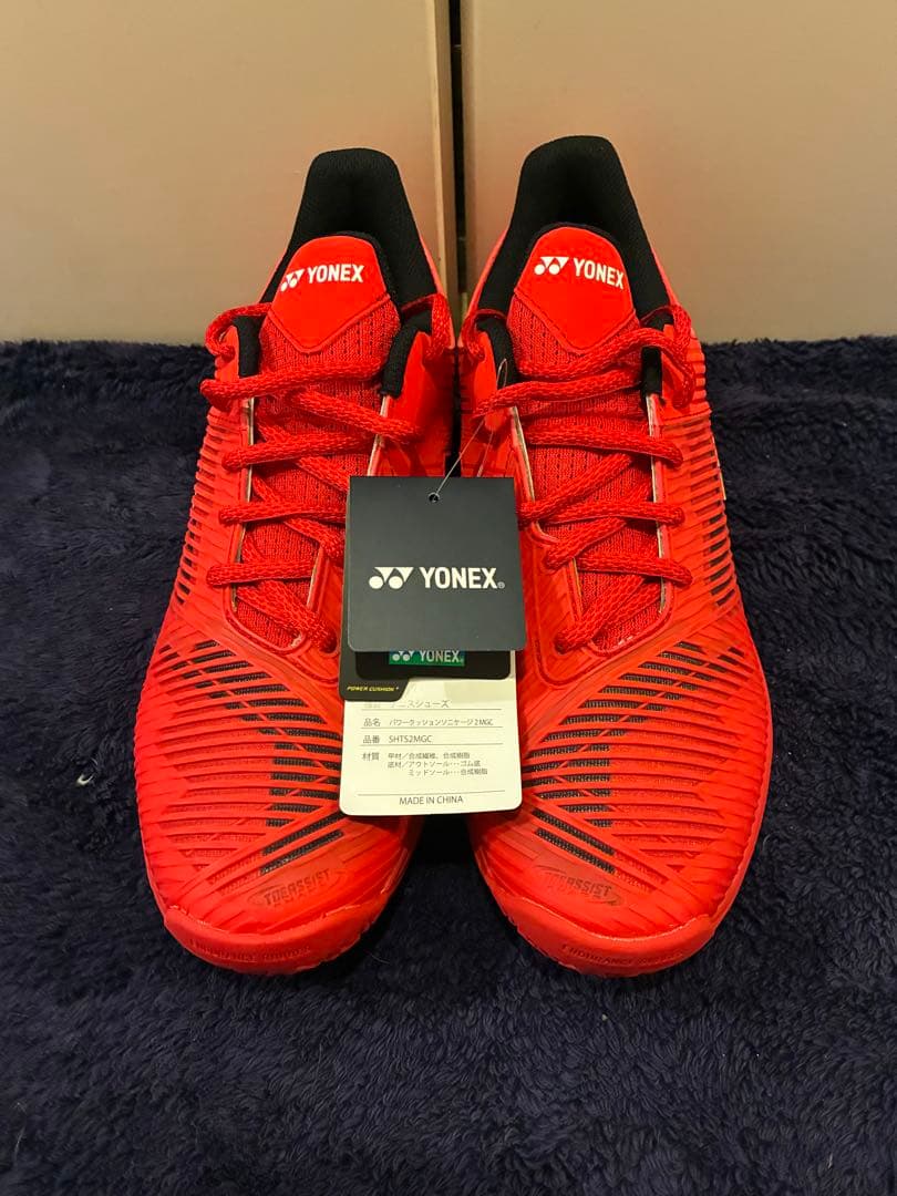極美品YONEX POWER CUSHION SONICAGE2 赤 26.5