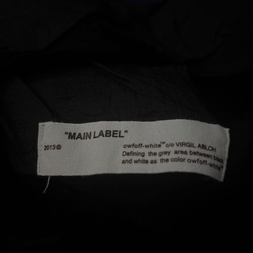 OFF-WHITE ブラック ナイロンジャケット 断捨離マン