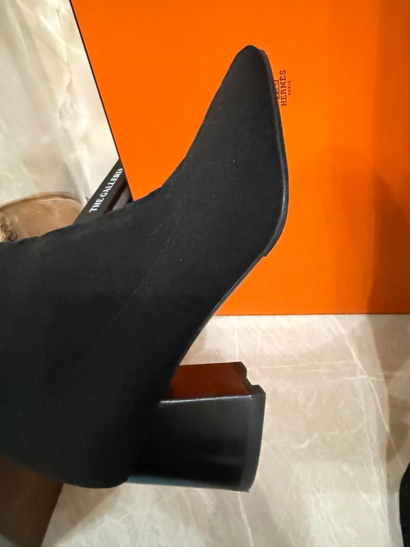 HERMES エルメス　ニットロングブーツ　40 美品　送料込