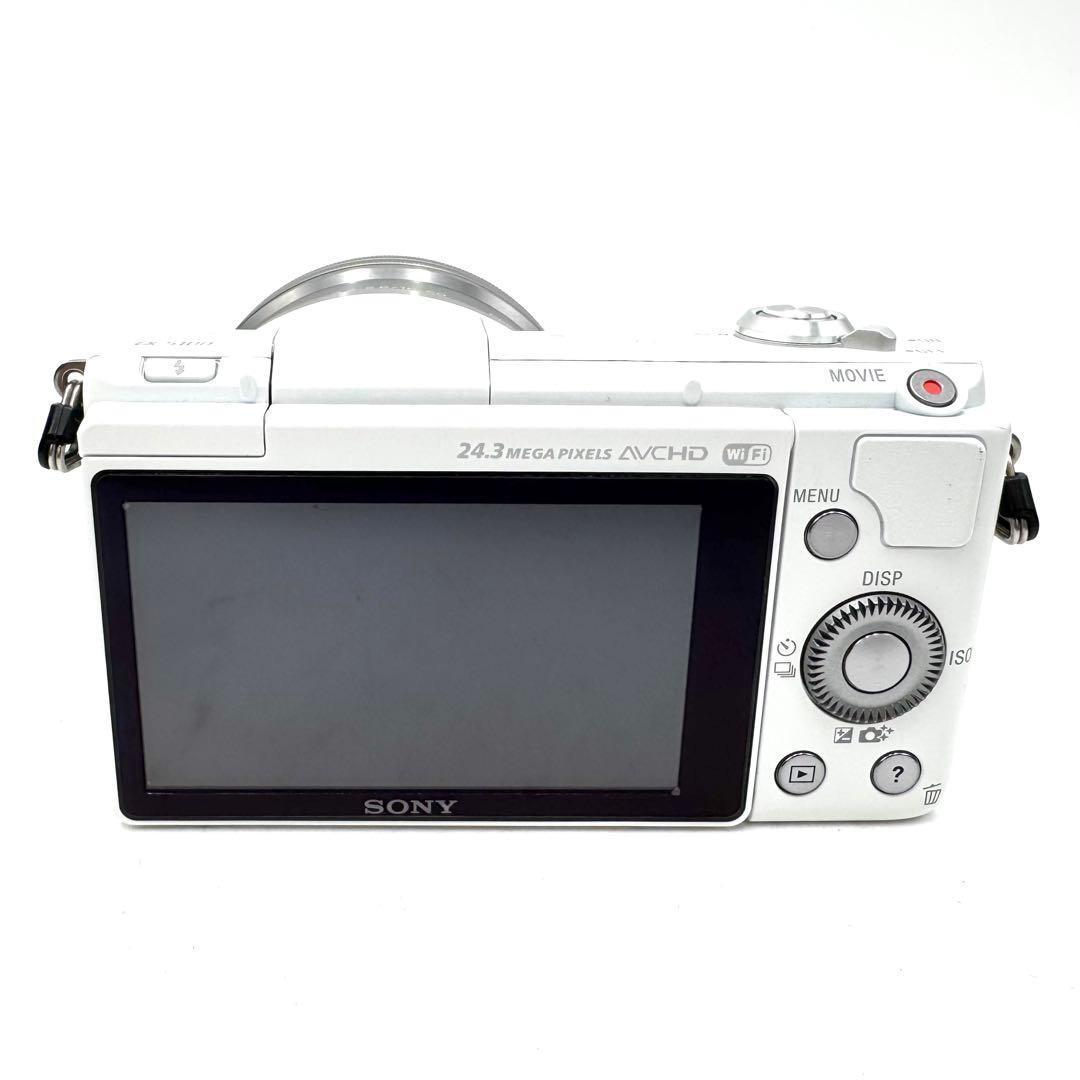 美品 Sony ソニー α5100 パワーズームキット ホワイト ミラーレス一眼