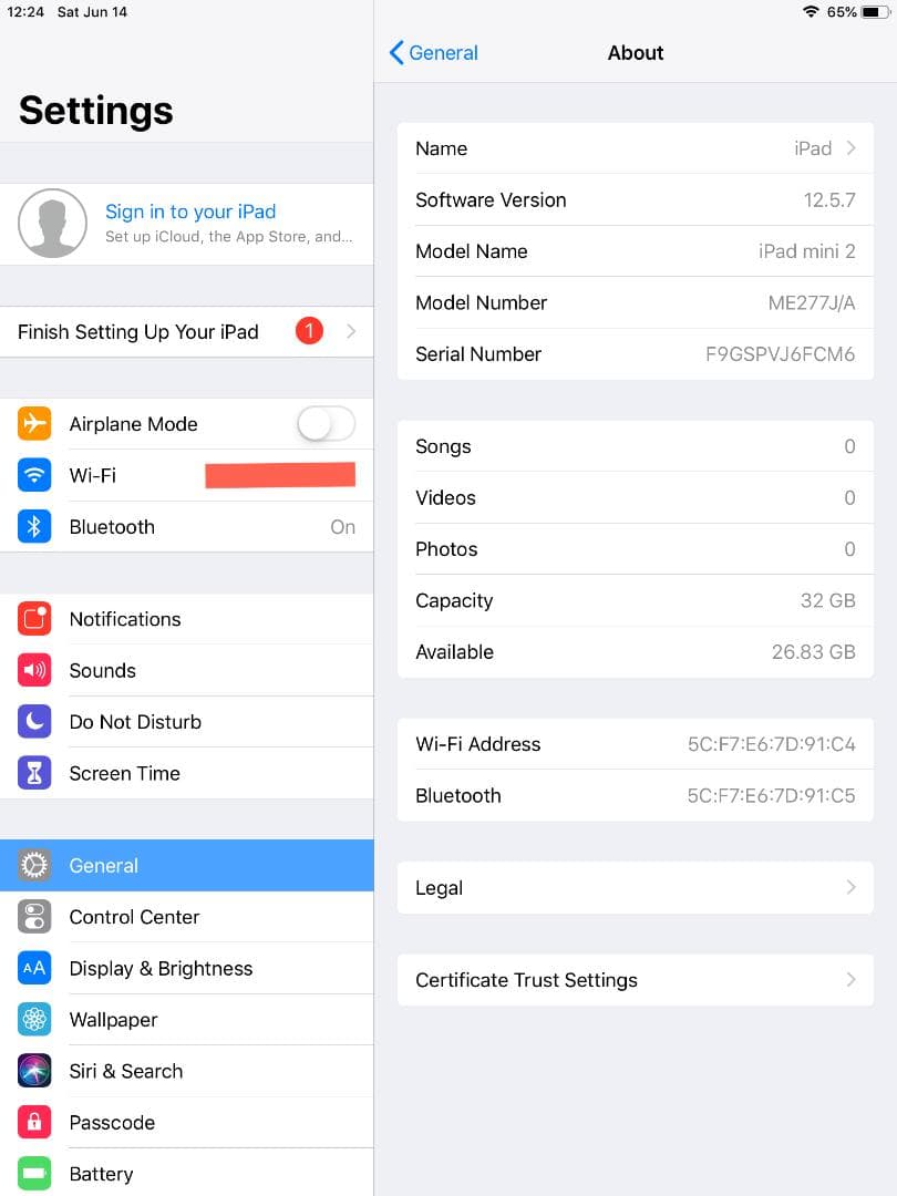 Apple iPad mini 2 32GB スペースグレー