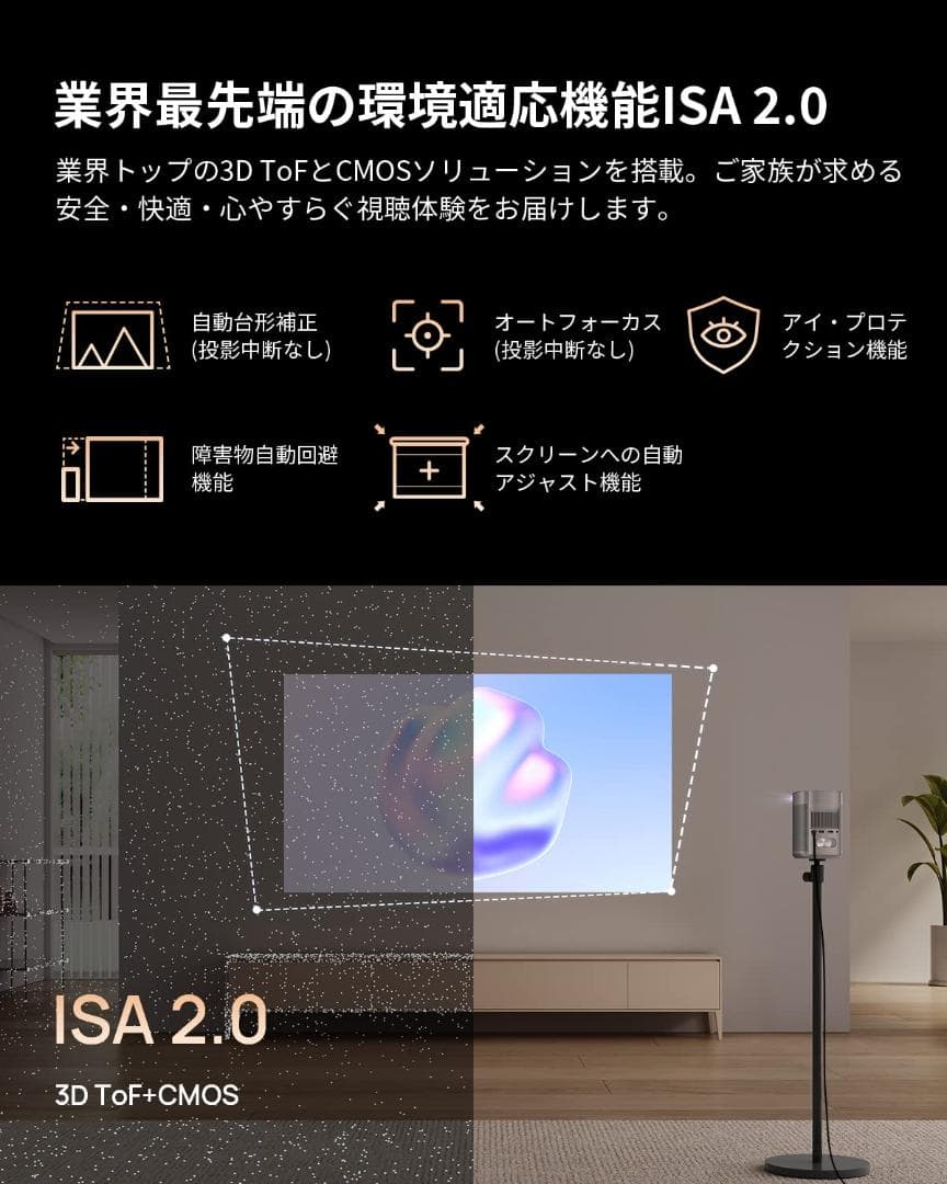 Bluetooth 小型モバイルプロジェクター フルHD