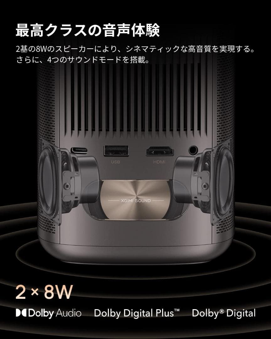 Bluetooth 小型モバイルプロジェクター フルHD