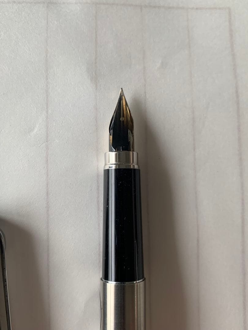 廃番 プラチナ 蝕刻 万年筆 18K 2本まとめ売り