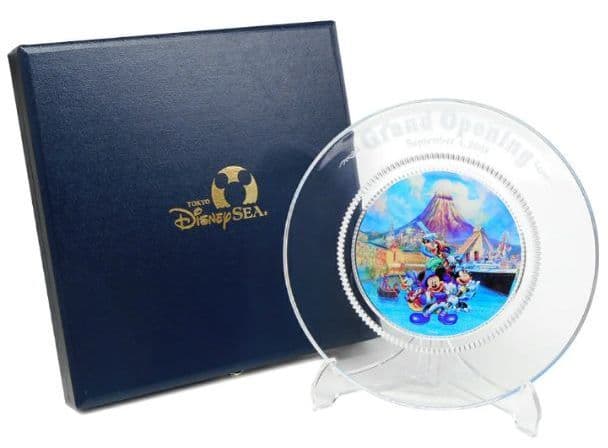 新品▼ディズニーシー グランドオープン記念 ガラスプレート プレミア 激レア