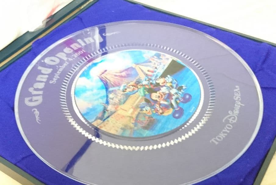 新品▼ディズニーシー グランドオープン記念 ガラスプレート プレミア 激レア