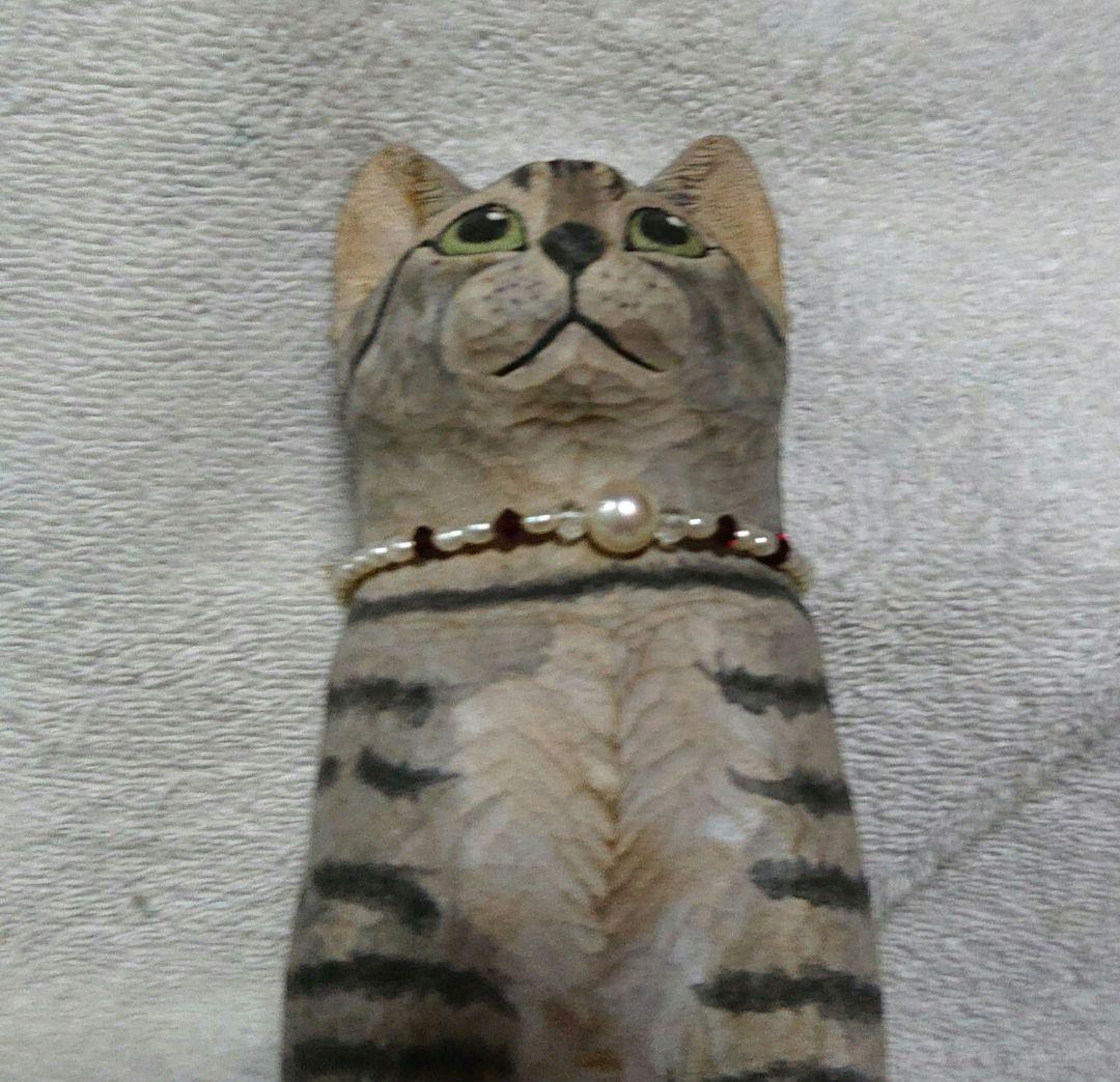 愛らしい猫の置物 T164