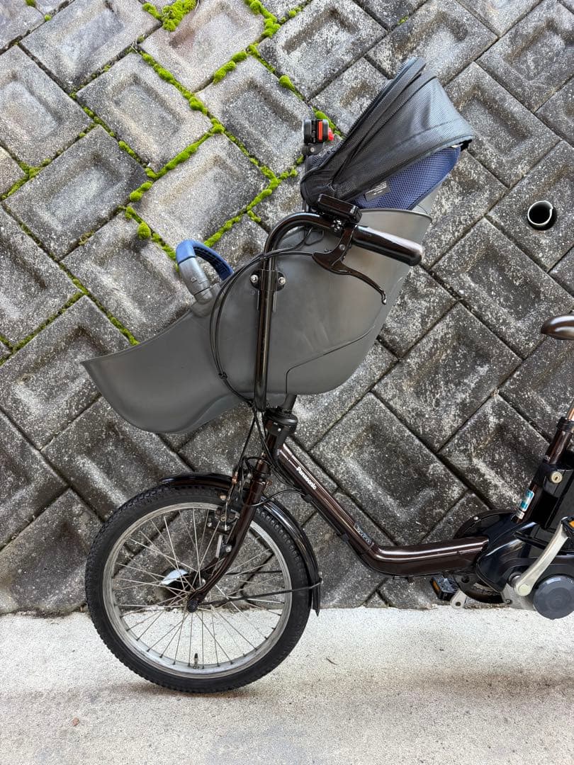 パナソニックミニDX チャイルドシート2台付き電動自転車